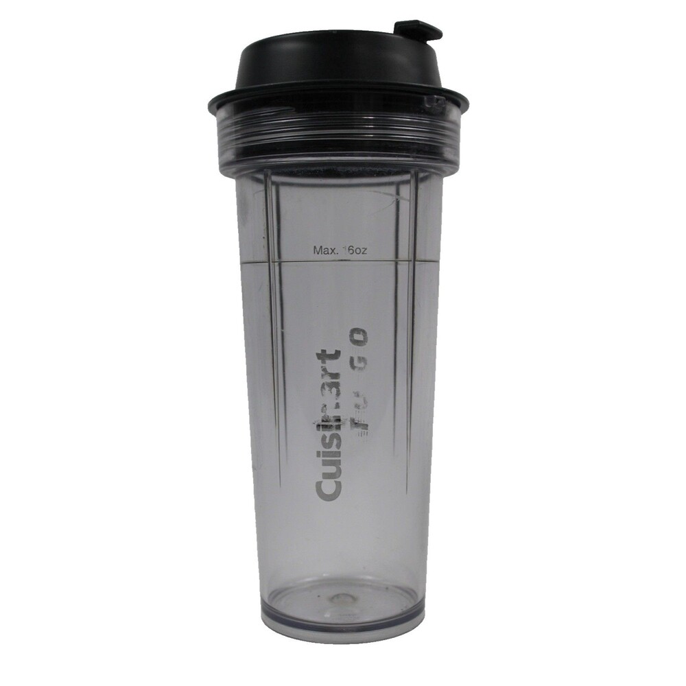 Cuisinart To Go Tumbler 16oz Clear with Gray Top